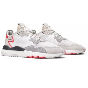 New Adidas white nite joggers mens size 9